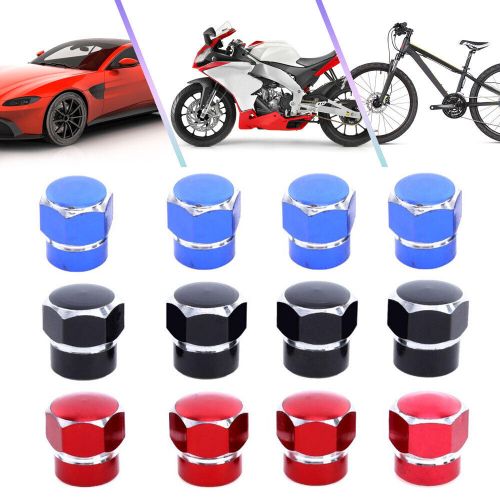 4 pcs aluminum auto car tire valve caps tyre wheel air stems cover airtight rims