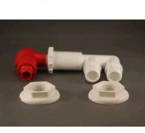 Flow rite pumpout valve assembly for livewell aerator spray nozzle