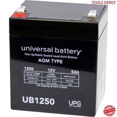 Universal sealed lead-acid battery - agm-type, 12v, 5 amps