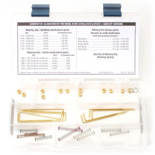 Edelbrock 1480 performer carb calibration kit, 1407 1410 1412 1413