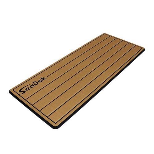 Seadek 14&#034; x 36&#034; 20mm small teak helm pad mocha/black #53602-80327