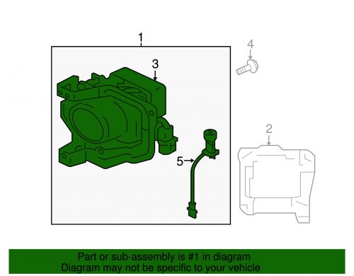 Genuine mitsubishi fog lamp assembly mn126815