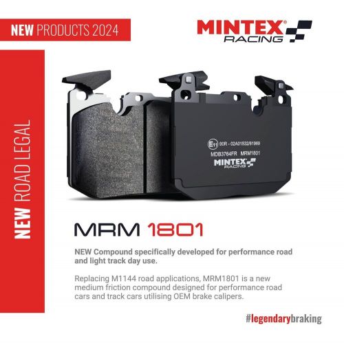 Mintex mrm1801 fast road track day front brake pads for subaru impreza turbo wrx