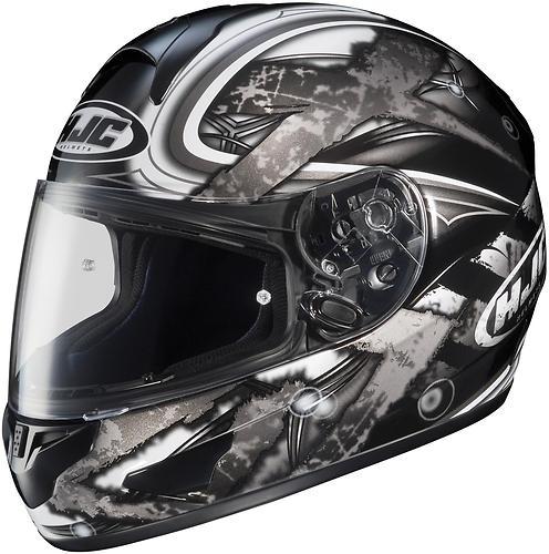 New hjc cl-16 shock full-face adult helmet, mc-5/black/gray/white, xs