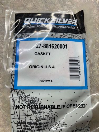 Nos quicksilver mercury mercruiser 27-881620001 thermostat gasket new oem