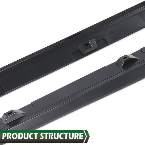 Fit for 2016-2020 honda civic 4dr sedan lx ex si black side skirt extension