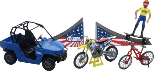 New ray toys nitro circus playset multicolor 1:18 scale 67685