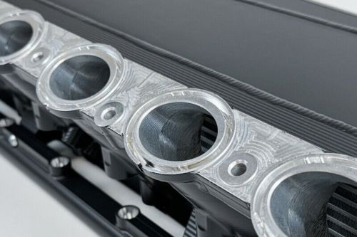 Csf race x charge-air-cooler manifold (thermal black finish) for gen 2 b58