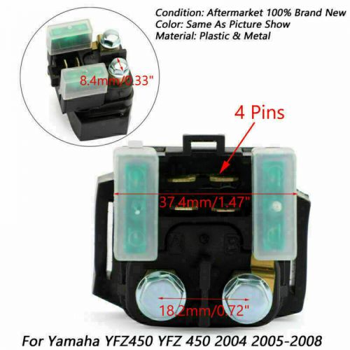 Starter relay solenoid fit yamaha yfz 450 yfz450 2004 2005 2006 2007-2008 atv va