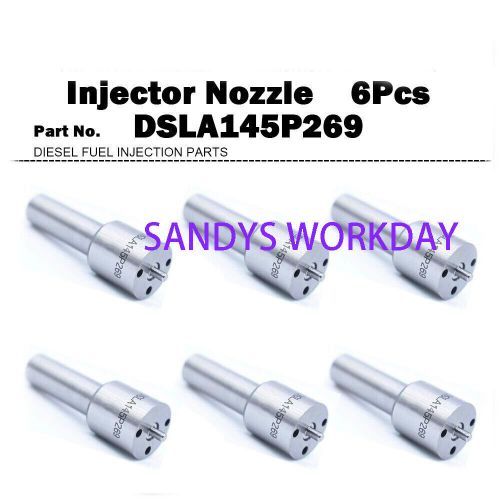 6x dsla145p269 0433175037 injector nozzle for mack e7-350 kbal137p26 736gb338p2