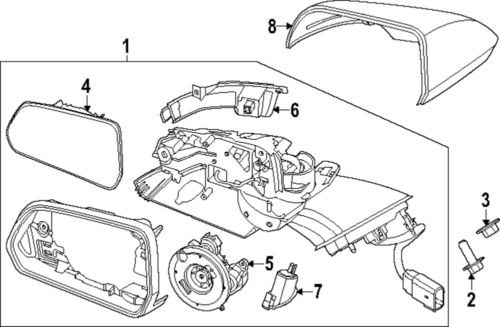 Genuine ford puddle lamp fr3z-13b375-d