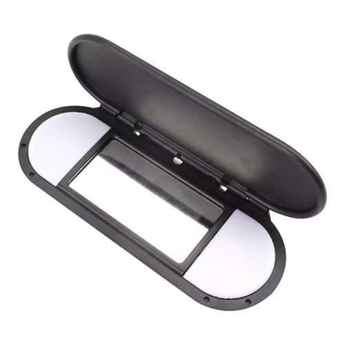 Enhance visibility with black sun visor vanity mirror cover for mini for cooper