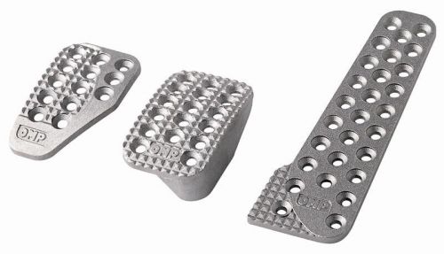 Omp racing pedal covers rally silver worldwide