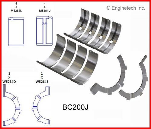 Standard crankshaft main bearing set for chrysler jeep 3.7l sohc v6