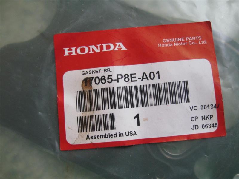 Rear acura cl mdx tl honda odyssey pilot engine intake manifold gasket genuine