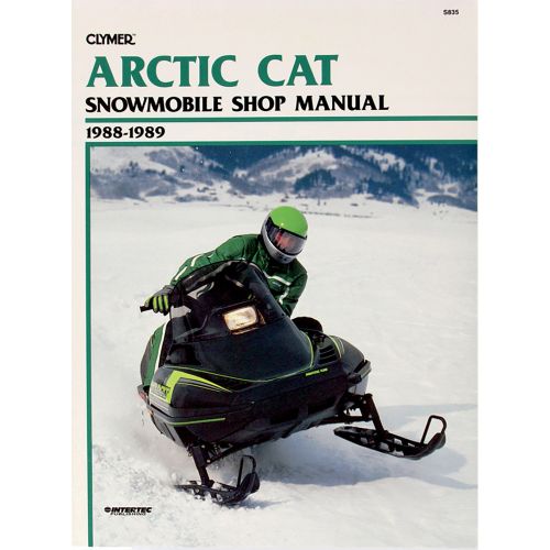 Clymer arctic cat snowmobile 1988-1989 wildcat 650 shop repair manual - s835