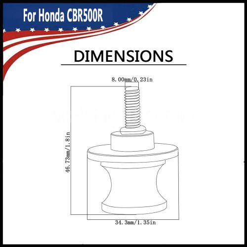 For honda cbr500r 2013-2019 m8 accessories swingarm spools slider stand screws