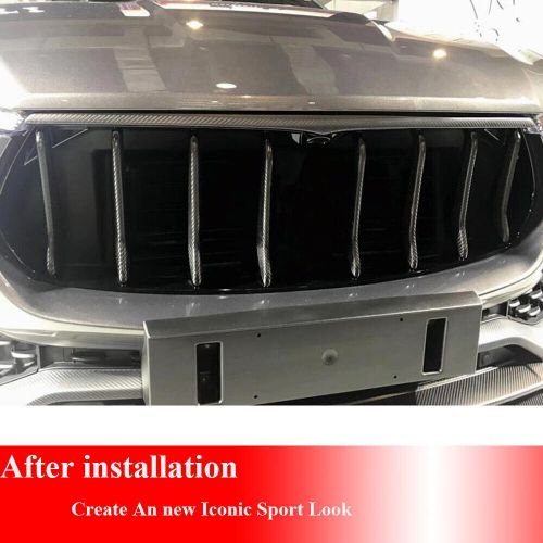 Real carbon- fit for maserati levante 16-20 front grill grille trim frame strips