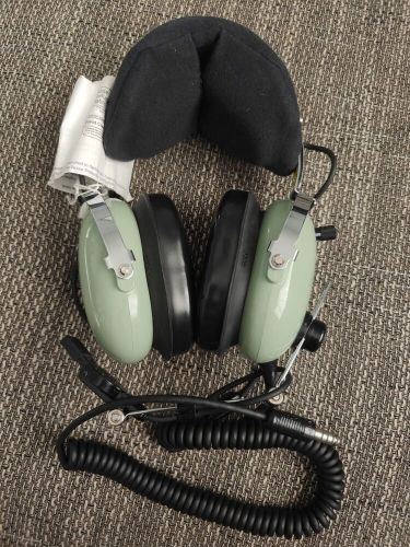 David clark co. h10-76 aviation headset pilot headphones.