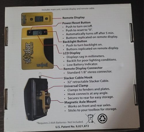 Slacker motool digital sag scale, new