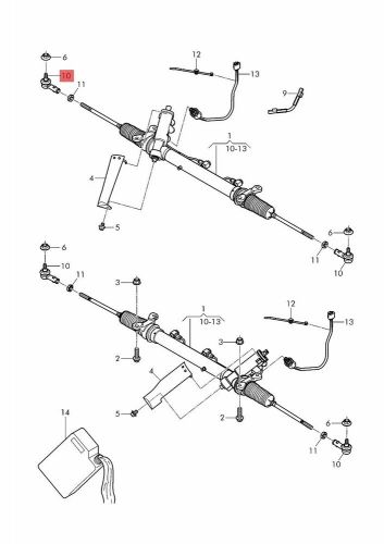 Bentley mulsanne 2010+ outer tie rod ball joint  oem 3y0422811