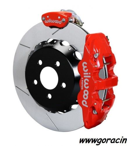 Wilwood aero4-mc4 red rear big brake parking brake kit fits 2015-2018 mustang,gt