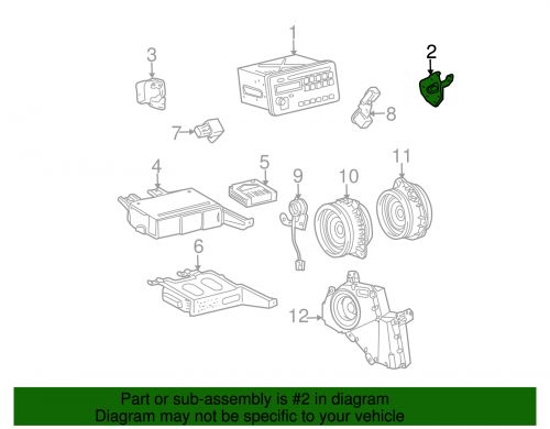 Genuine gm am/fm cd mount bracket 88971503