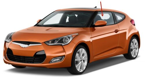 Fits 2012-2017 hyundai veloster driver left side front door window glass