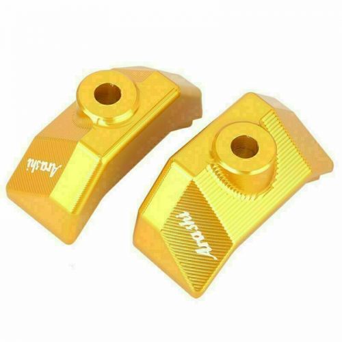 Rear fork spindle chain adjuster block for kawasaki z800 2012 13 14 2015 gold