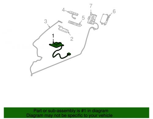 Genuine gm electronic gps navigation antenna 15814166