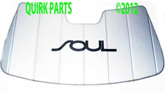 2009-2014 kia soul sunshade w/logo oem brand new genuine part # u8720-2k000