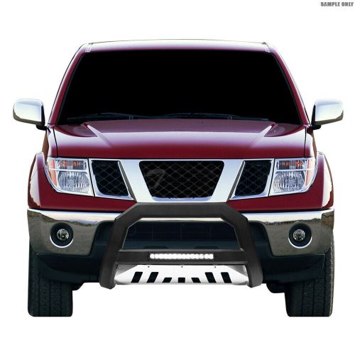 Topline for 2006-2008 ram 1500 avt aluminum led bull bar guard - mate black/skid