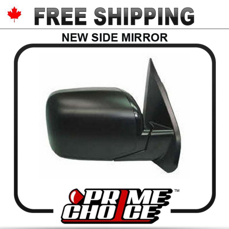 New power non heated passengers side view door mirror