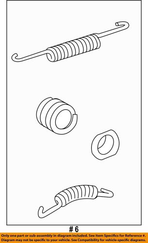 Gm oem brake-rear-park brake shoes hardware kit 23299313