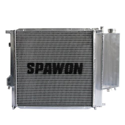 Spawon radiator +fan shroud fit bmw 318i 318is 318ti z3 91-00 l6 3row mt 1295