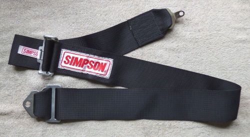 Simpson shoulder harness 630-33004-blk + anti submarine belt 630-34012-blk nib