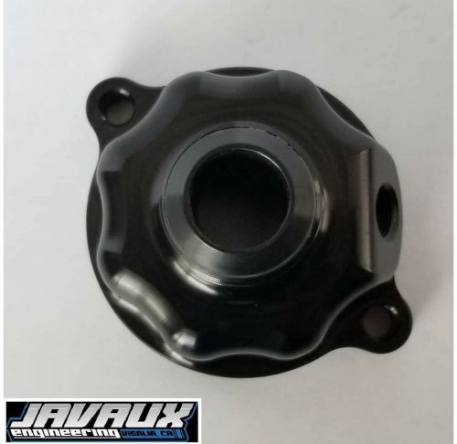 Micro sprint r6 thermostat housing -12an yamaha engine cover fitting