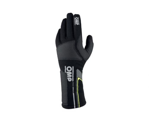 Omp pro mech evo gloves black size m (fia 8856-2018)