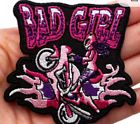 Bad girl  lady motorcycle  patch. . sew or iron  on  patch.