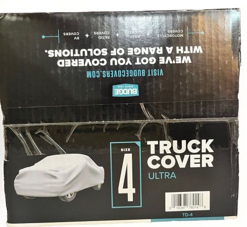 Budge duro truck cover size 4 uv protect breathable gray 3 layer protection