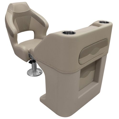 Wise bm1158-1749 premier series pontoon helm steering console, mocha java/café