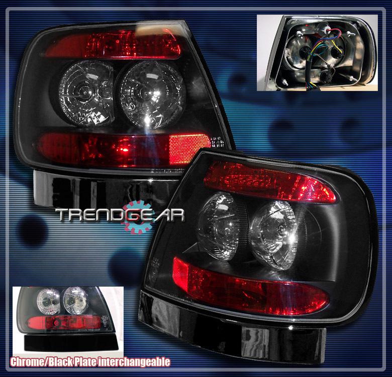 96 97 98 99 00 01 audi a4 s4 sedan 4dr altezza tail brake lights lamp black pair