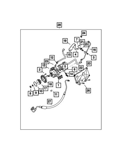 Genuine mopar fuel injection pump adapter collar 68573990aa