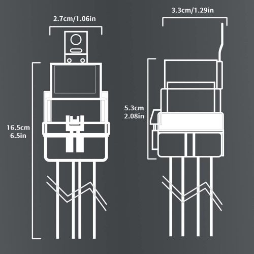 4-pin 40/30 amp 12 v dc waterproof relay kit harness 1pcs - 4pin relays