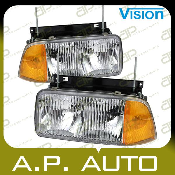 Pair head light lamp assembly 95-97 gmc jimmy 94-97 sonoma composite lh+rh new