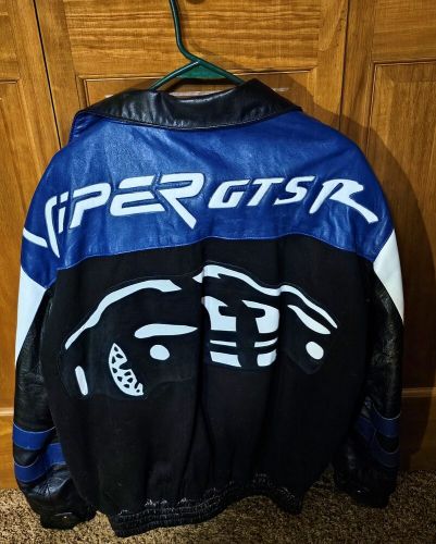 Rare californian brand dodge viper gts r jacket-lambskin-size large