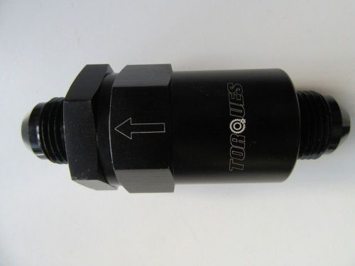 An 8 (an8) black anodised billet fuel filter 100 micron