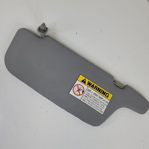 2004-2006 hyundai accent driver side sun visor gray oem