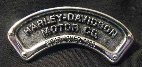 Harley-davidson motor co. biker rocker chrome pin 