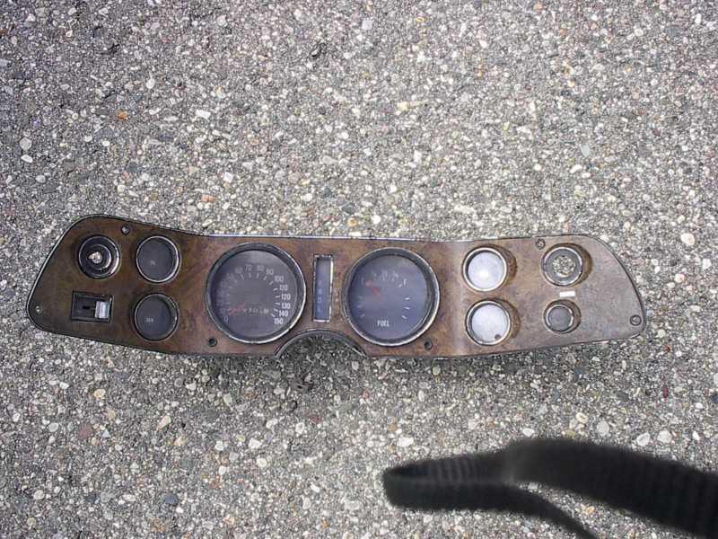 1970-73 camaro dash , instrument cluster w/cover